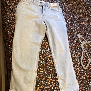 Light Blue Women's curvy mom Jeans